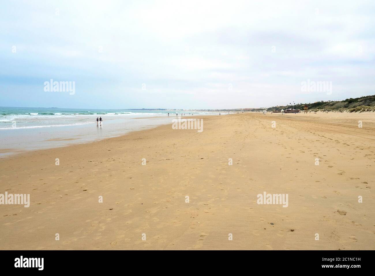 Spain, Chiclana de la Frontera - Playa del Puerco Stock Photo