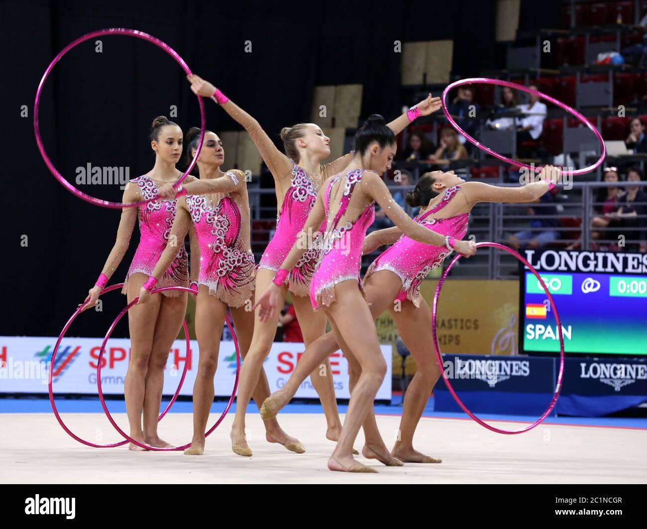 Team Spain Rhythmic Gymnastics Stock Photo Alamy