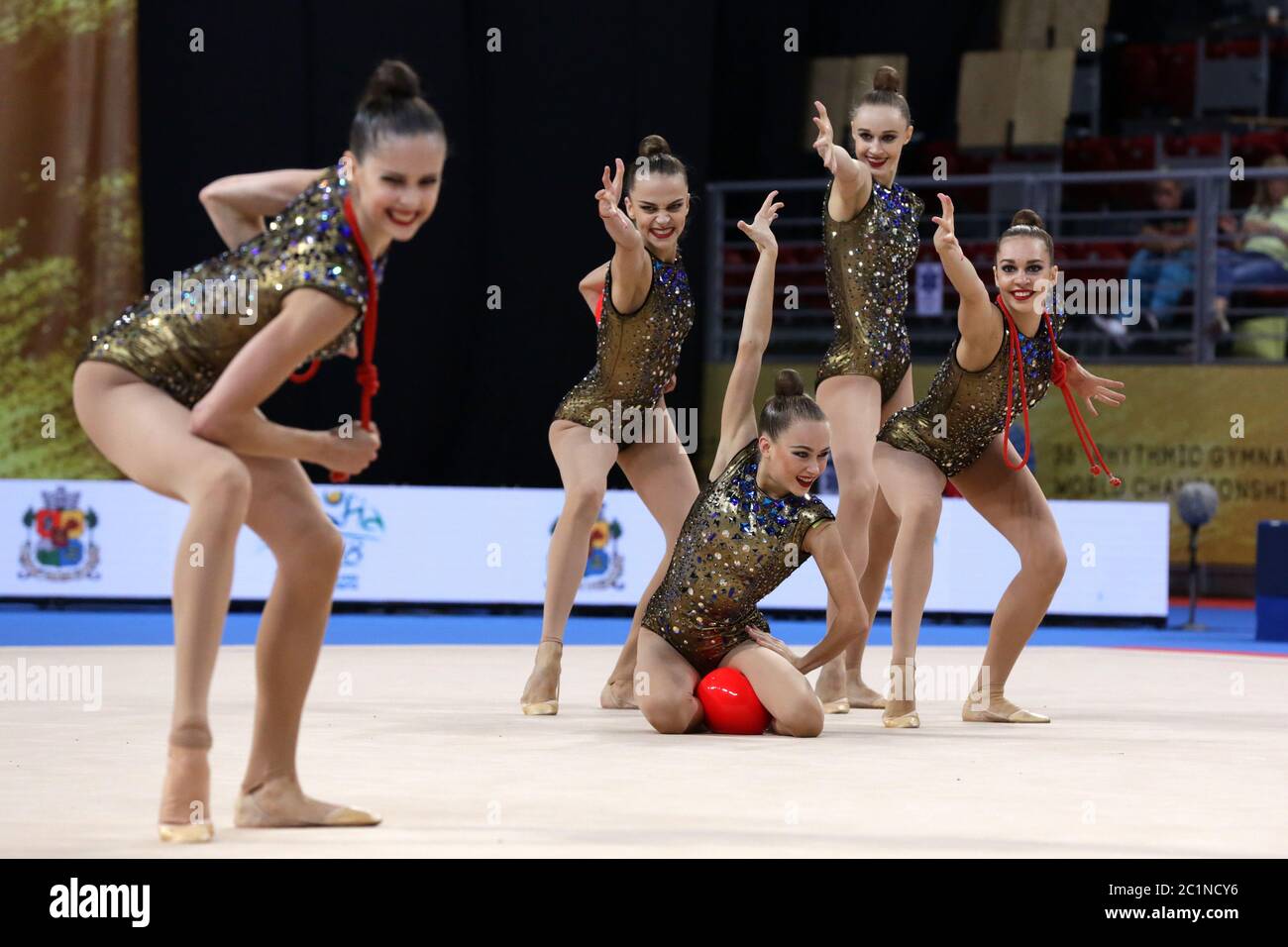 Team Ukraine Rhythmic Gymnastics Stock Photo Alamy
