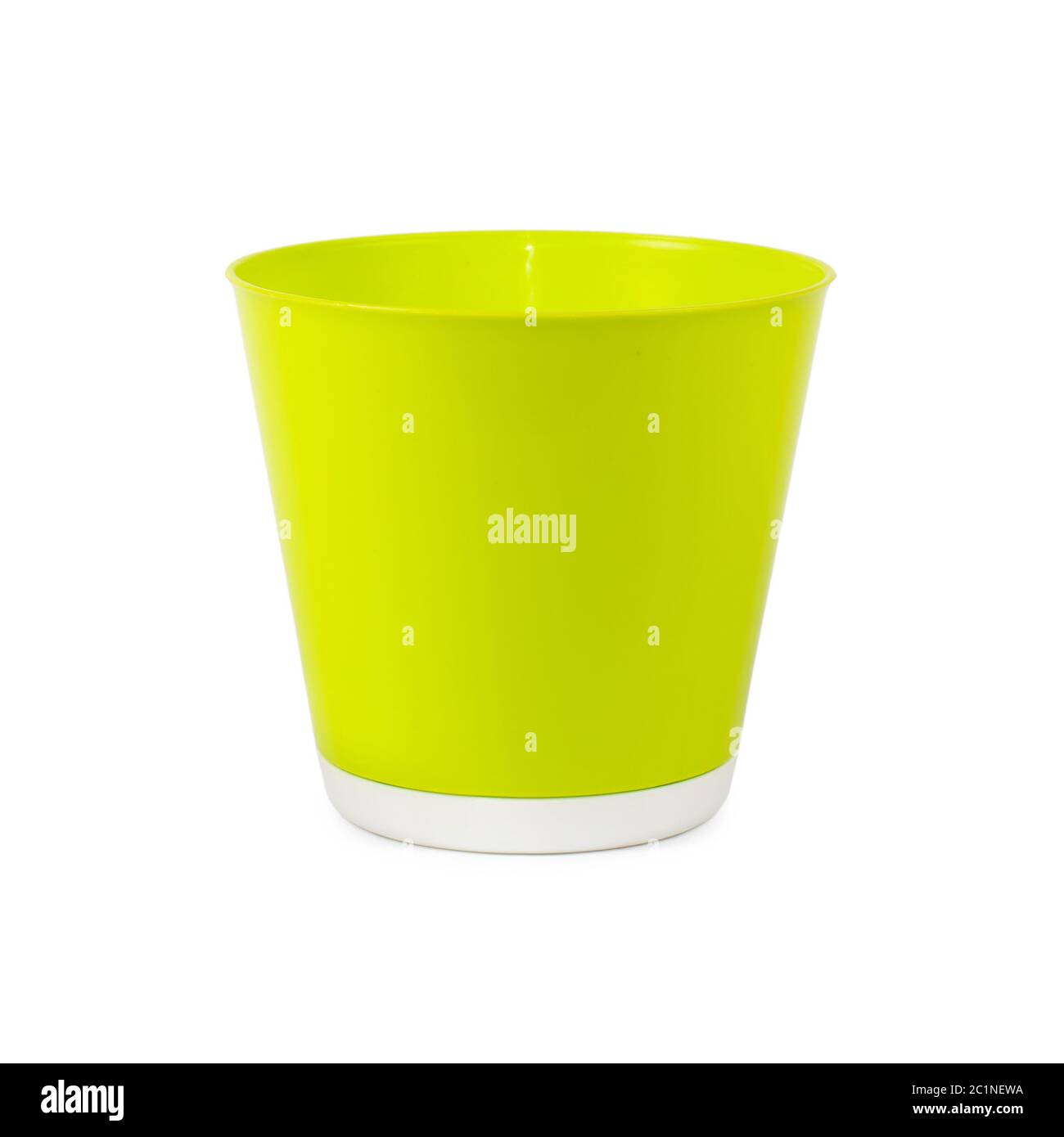 Empty flower pot isolated on white background Stock Photo