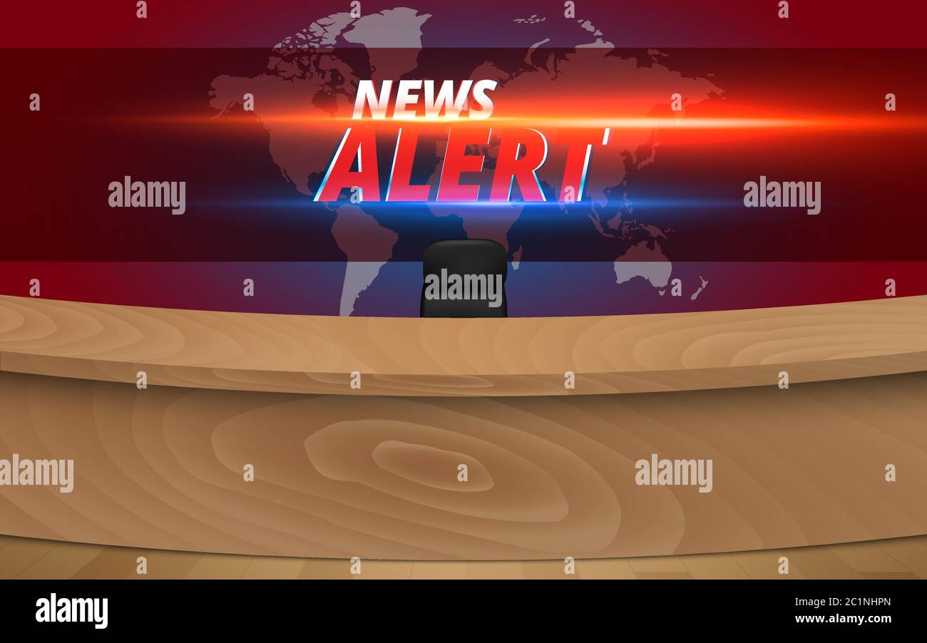 Wooden Table And News Alert On Lcd Background In The News Studio Room Stock Vector Image Art Alamy Wooden Table And News Alert On Lcd Background In The News Studio Room Stock Vector Image Art Alamy