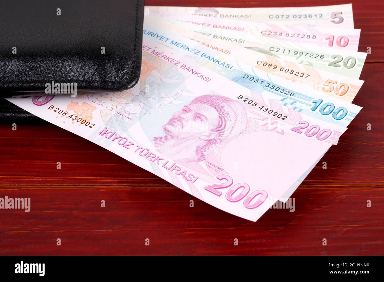 Turkish money - reverse side Stock Photo