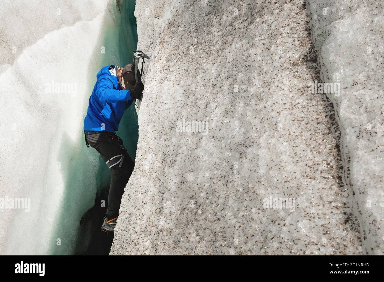 Climbing with two axes hi-res stock photography and images - Alamy
