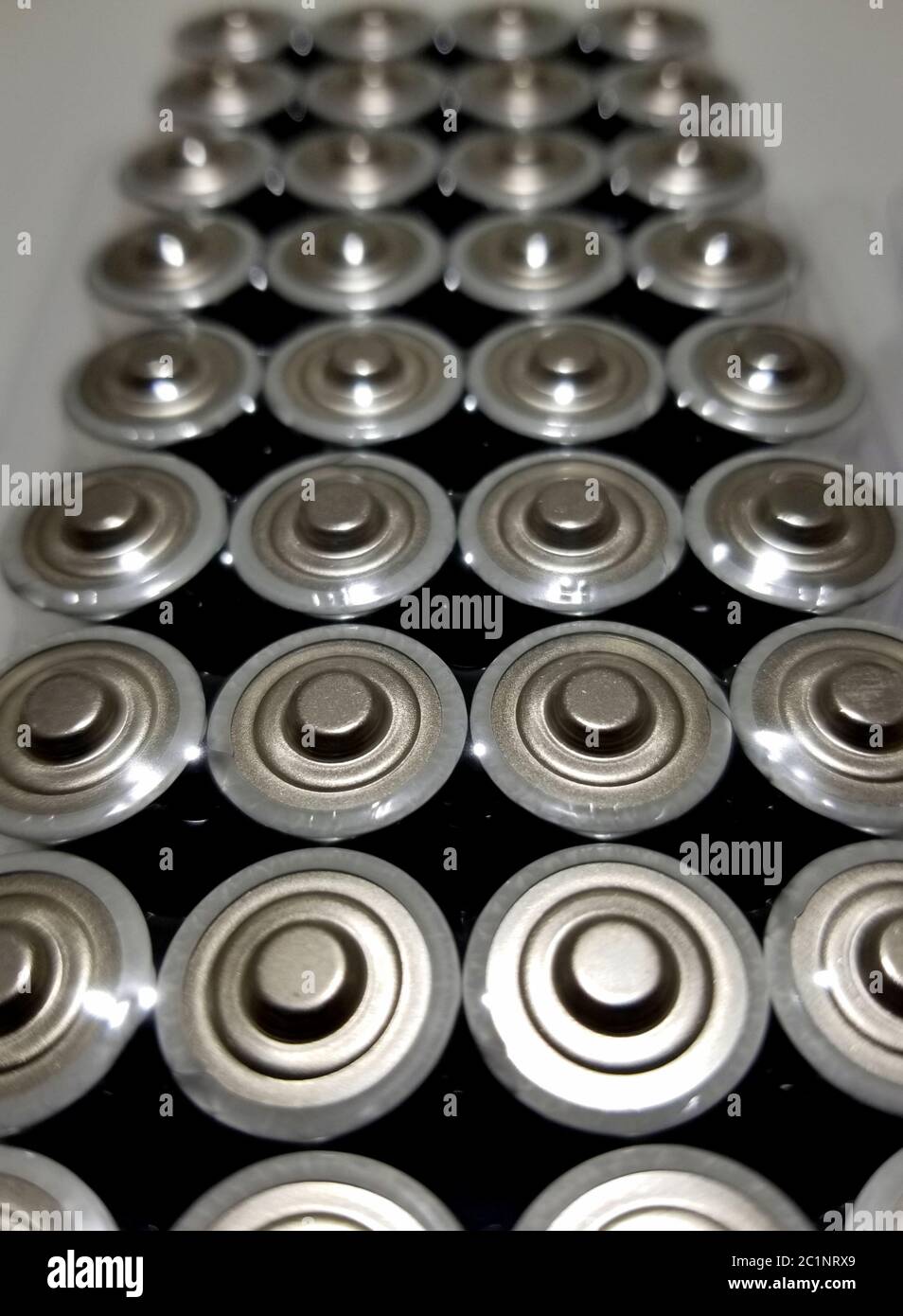 The top view of a stack of lithium batteries Stock Photo - Alamy
