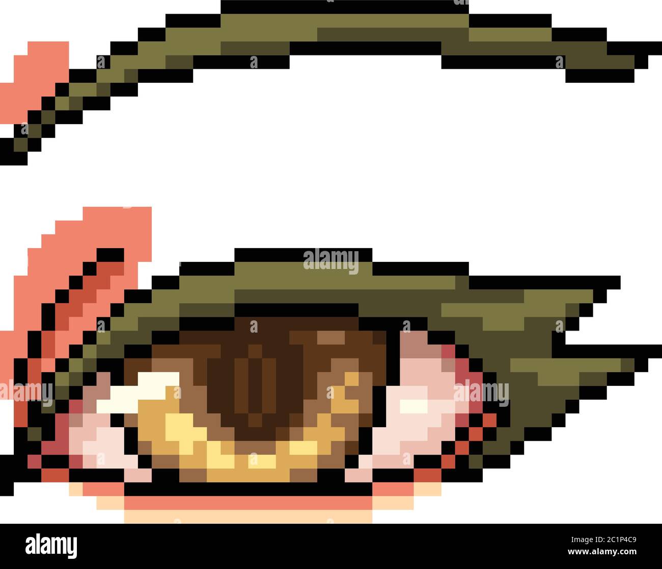 vector pixel art eye isolated cartoon Stock Vector Image & Art - Alamy