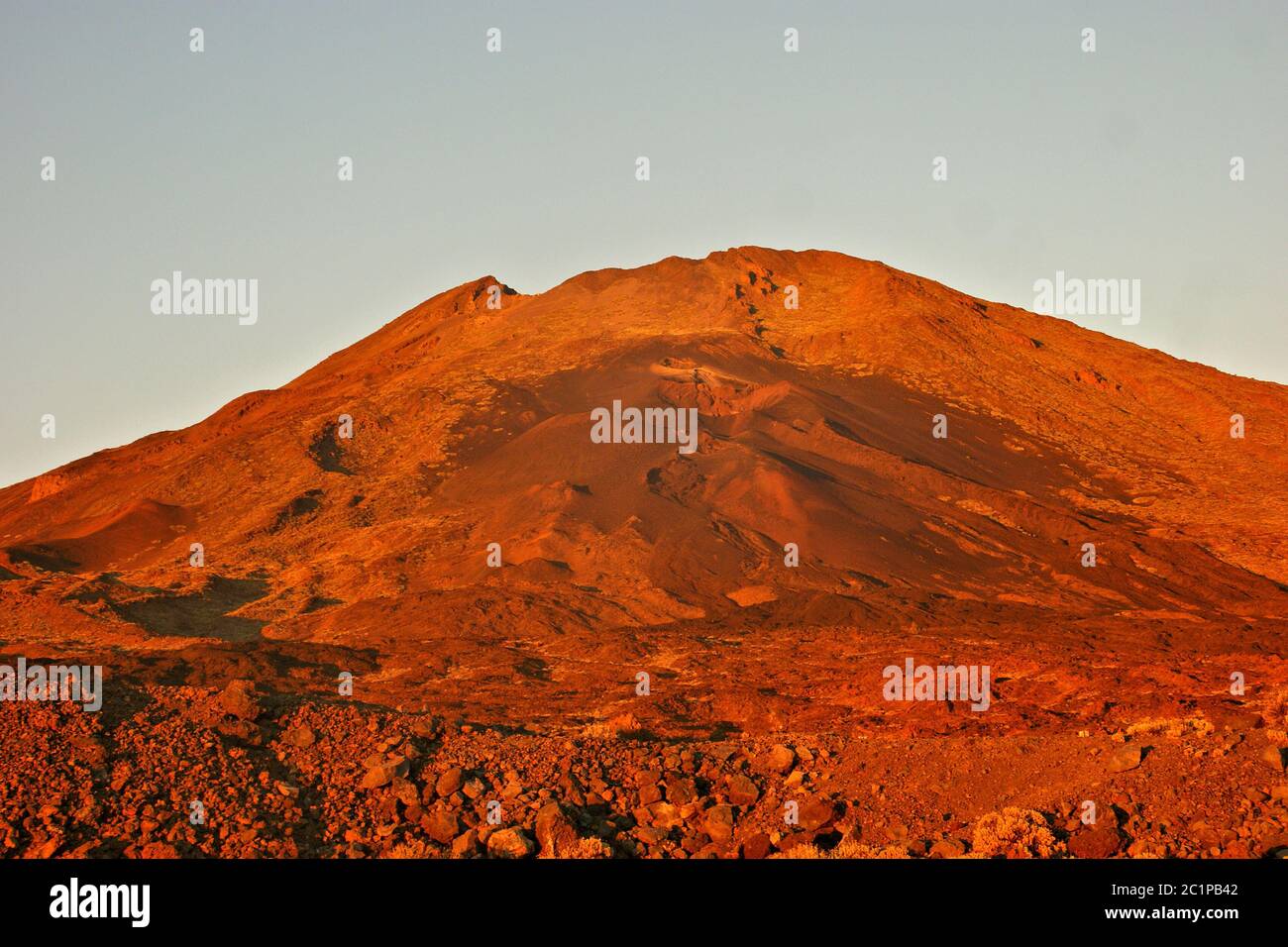 Teide in der Abendsonne Stock Photo