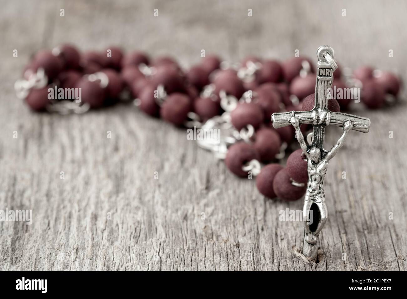 Close-up of religious rosary Stock Photo