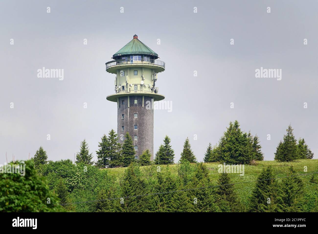 Feldberg Tower on the Seebuck in the Southern Black Forest Stock Photo