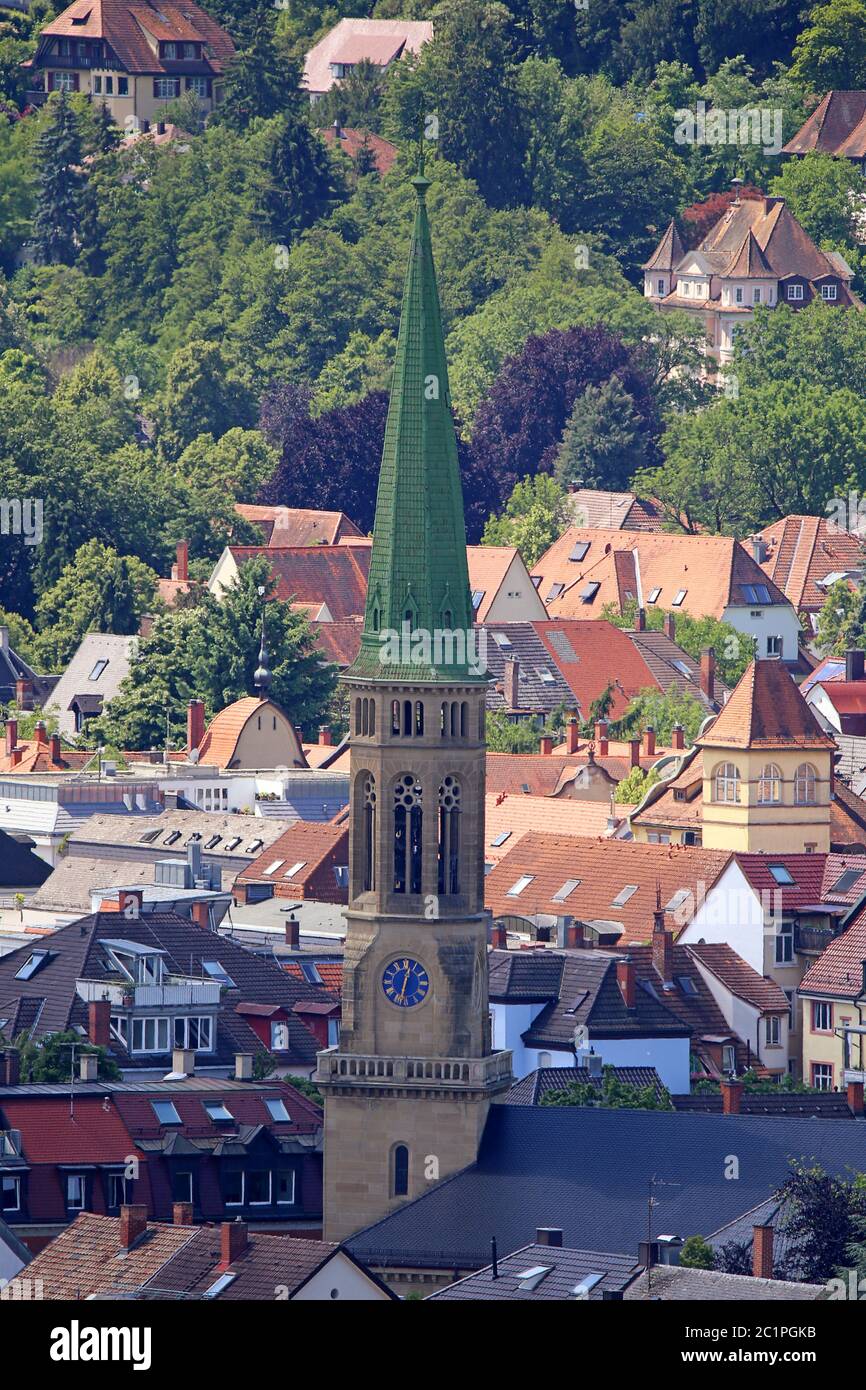 Christ Church in Freiburg im Breisgau in the Wiehre district Stock Photo