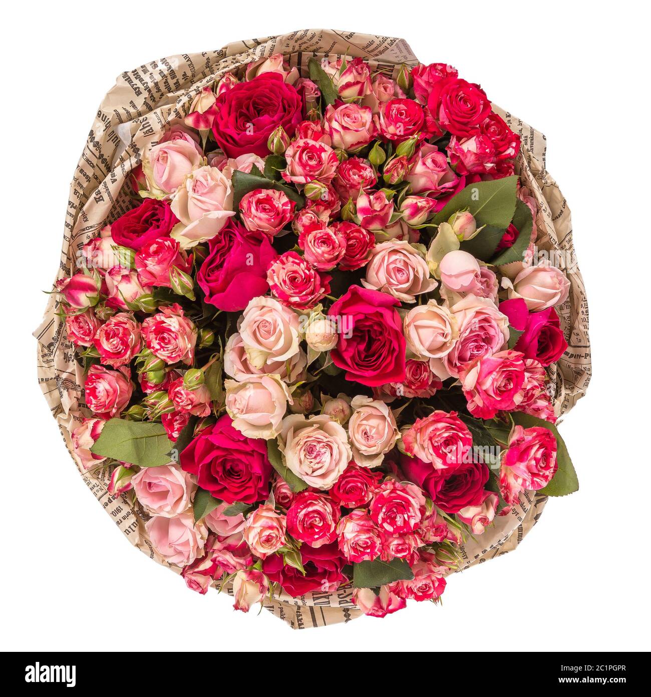 Bouquet of flowers isolated on white background Stock Photo - Alamy