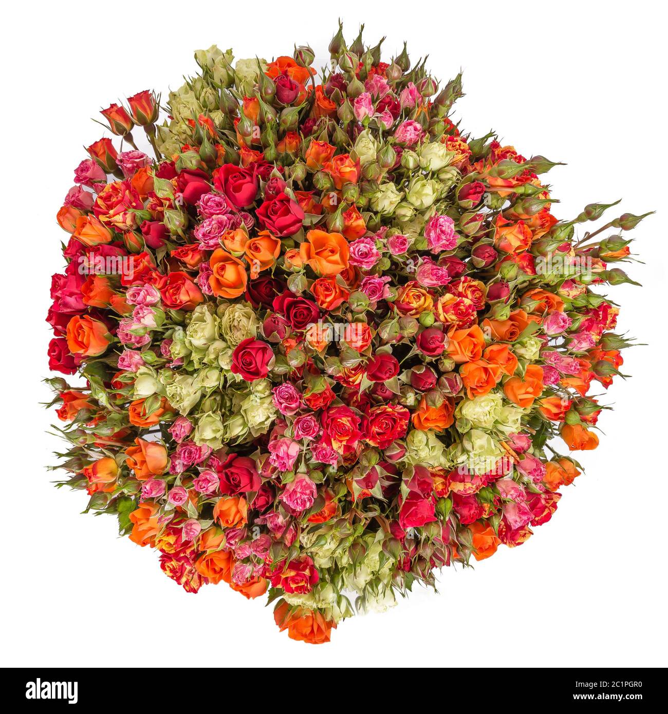 Bouquet of flowers isolated on white background Stock Photo - Alamy