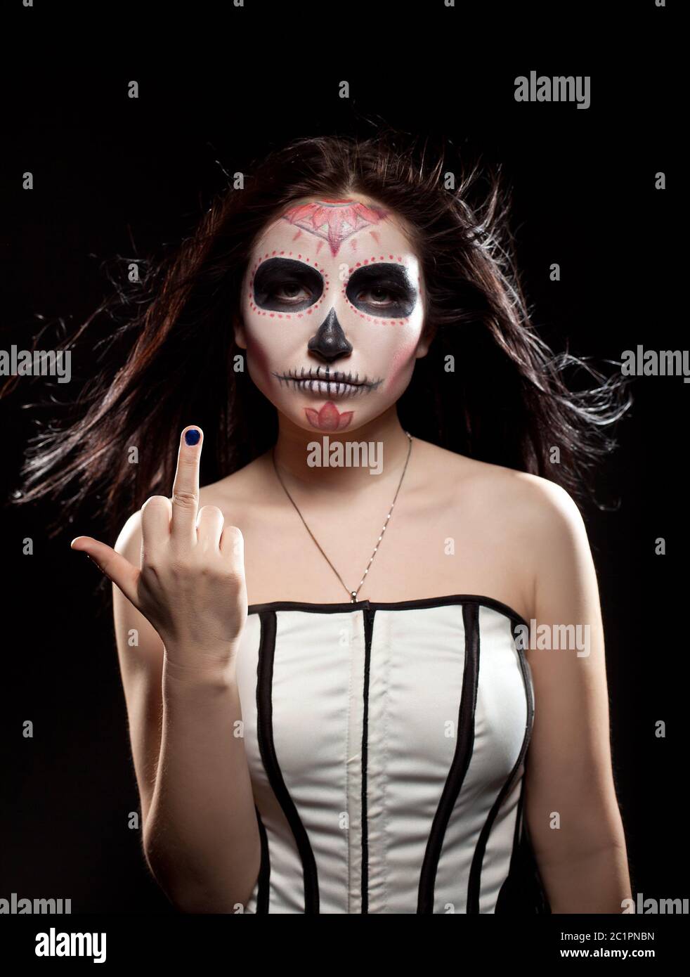 Skull facepaint hires stock photography and images Alamy