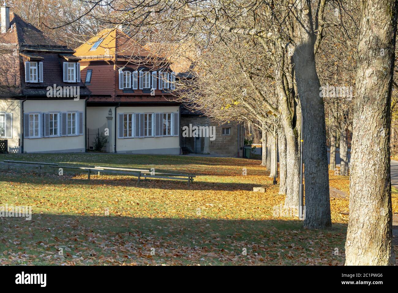 Cavalier housees, Solitude castle, Stuttgart, germany Stock Photo