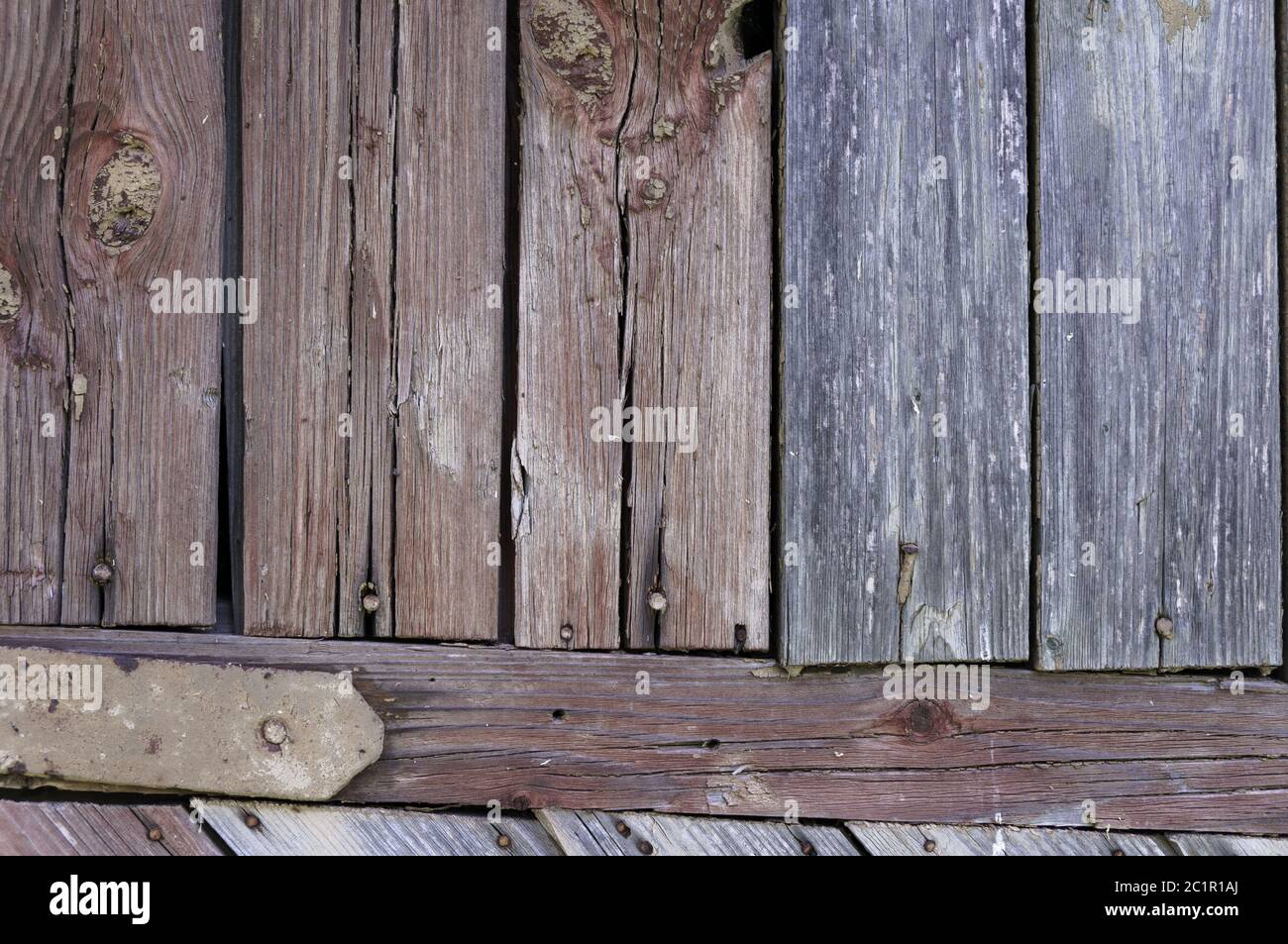 Plank weathered wooden background Stock Photo