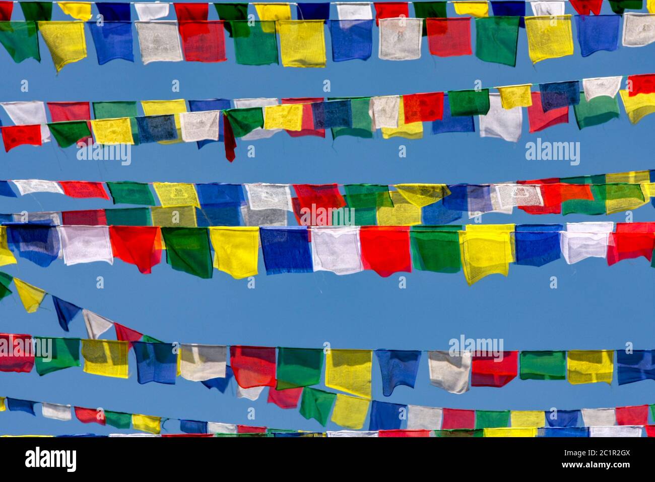 Prayer flags in Nepal Stock Photo Alamy