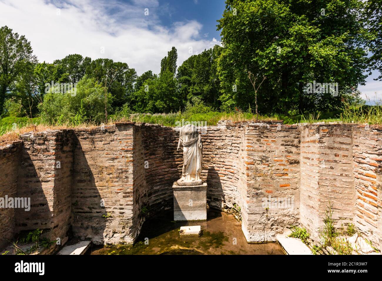 Archaeological Site of Dion, sanctuaries of Hellenistic and Roman periods,Dion, Central Macedonia,Greece,Europe Stock Photo
