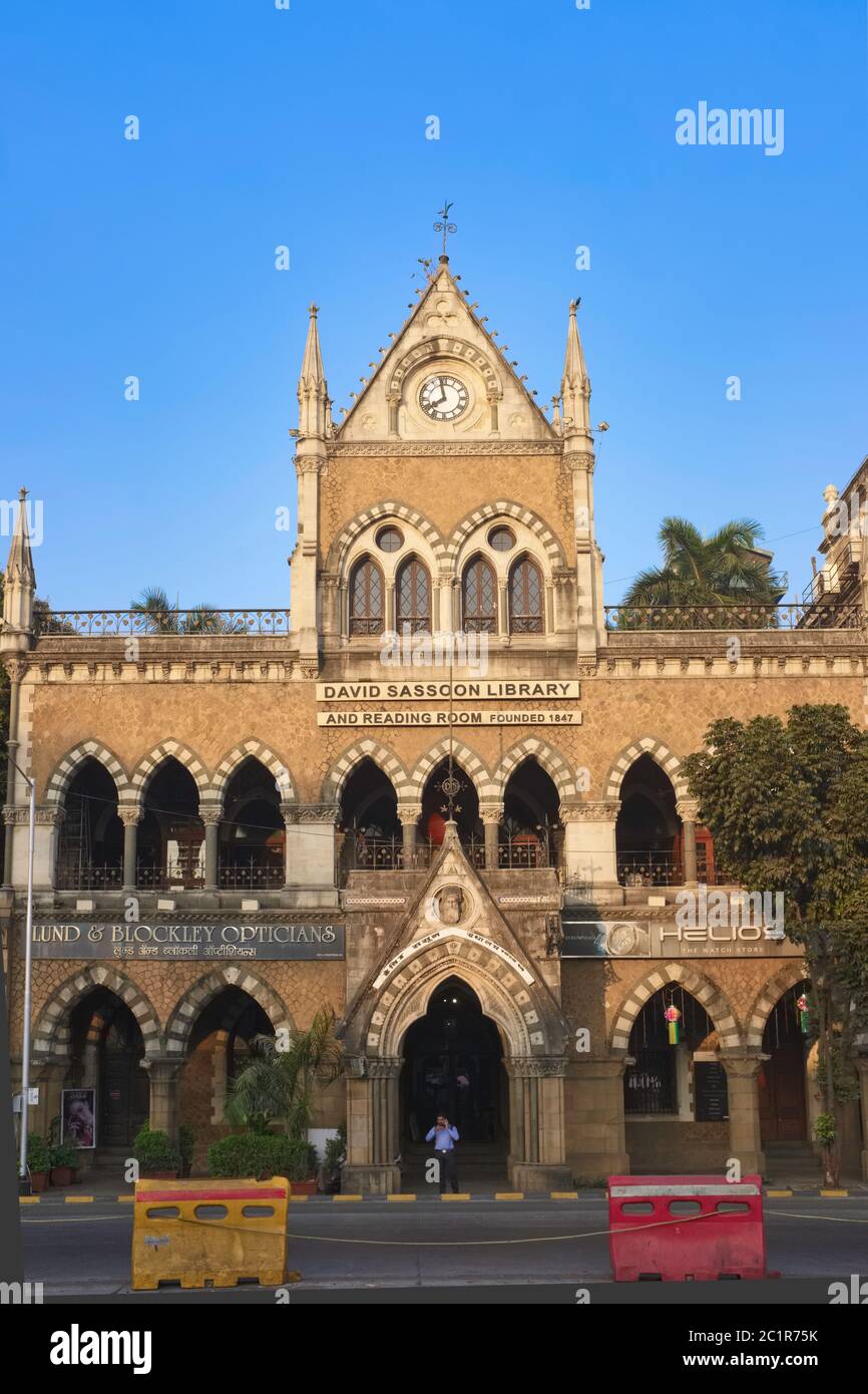 David Sassoon Library in Kala Ghoda area, Fort, Mumbai, India, one of the many colonial era buildings in that part of town Stock Photo