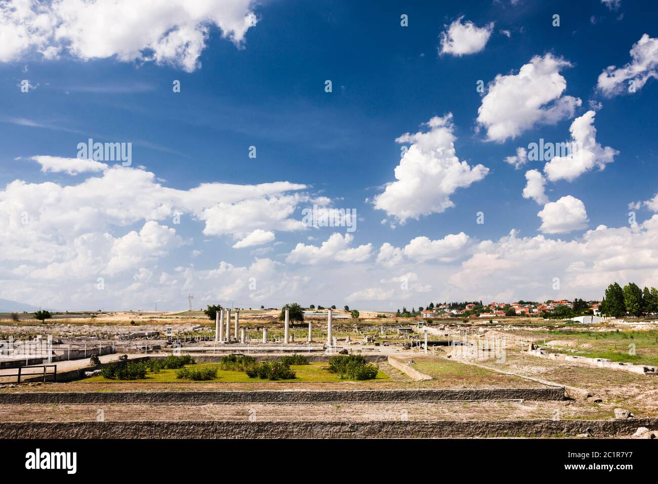Archaelogical Site of Pella, Ancient capital of Macedon kingdom, Birthplace of Alexander the Great, Pella, Central Macedonia,Greece,Europe Stock Photo