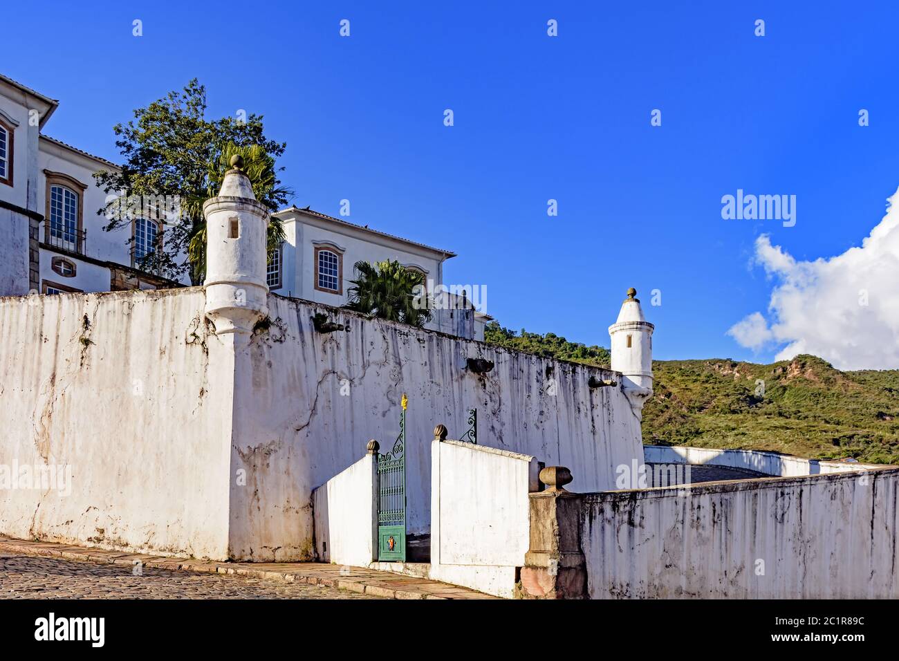 Ancient and historic fortification in colonial architecture Stock Photo ...