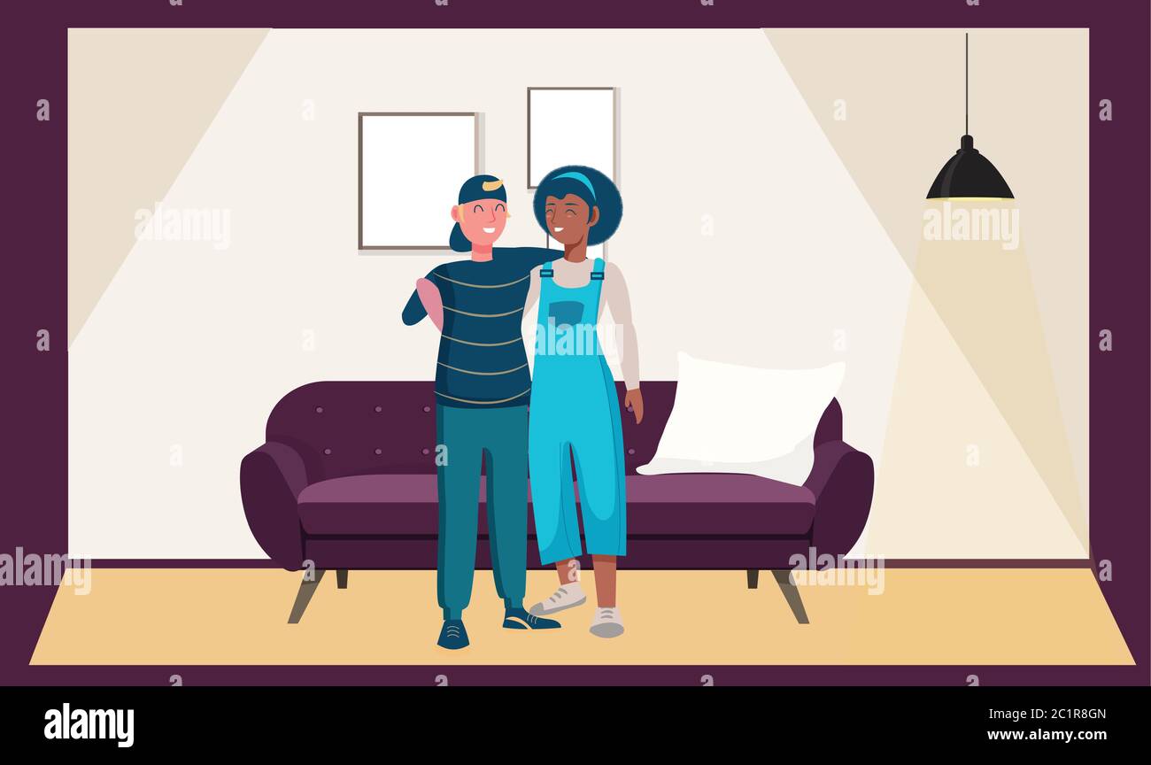 Woman man smiling other Stock Vector Images Alamy