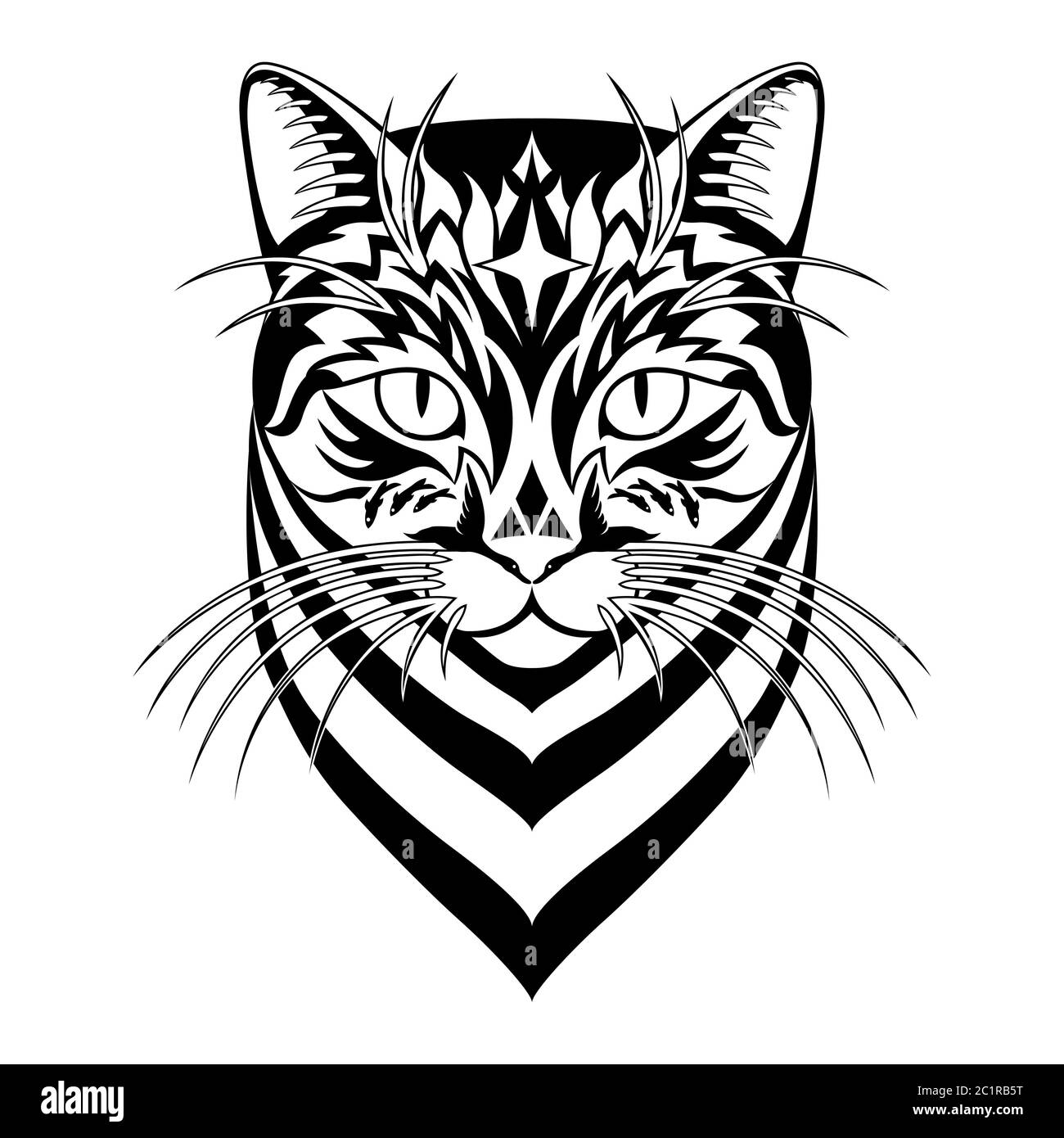 Cat Head Profile Flat Icon. Pet and Pet Supply Illustration. Light Flat  Style. Blue Monochrome Design Stock Photo - Alamy