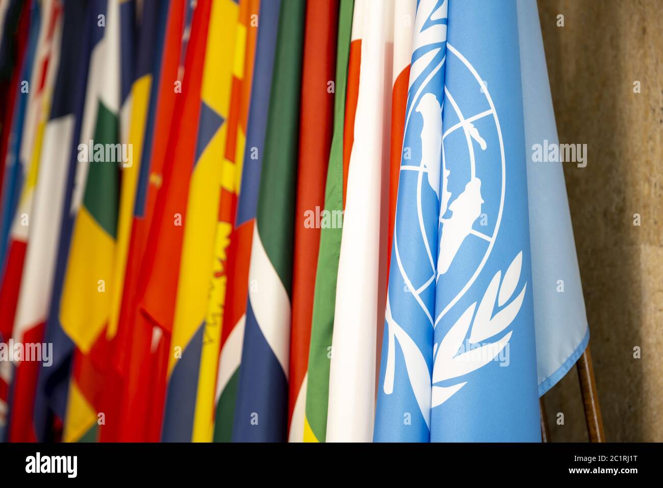 Flag of the United Nations Stock Photo - Alamy