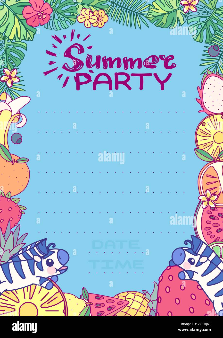 Vector Summer Party Invitation Template Clip Art Stock Vector Image Art Alamy Vector Summer Party Invitation Template Clip Art Stock Vector Image Art Alamy