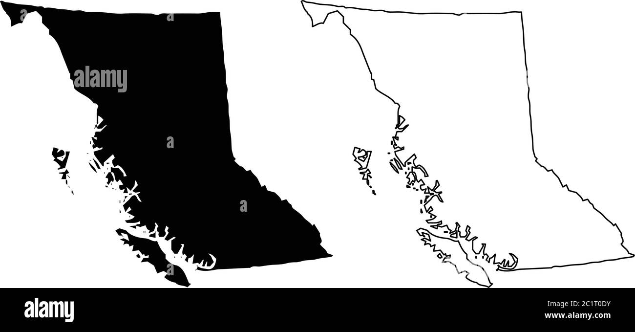 British Columbia Map High Resolution Stock Photography and Images Alamy
