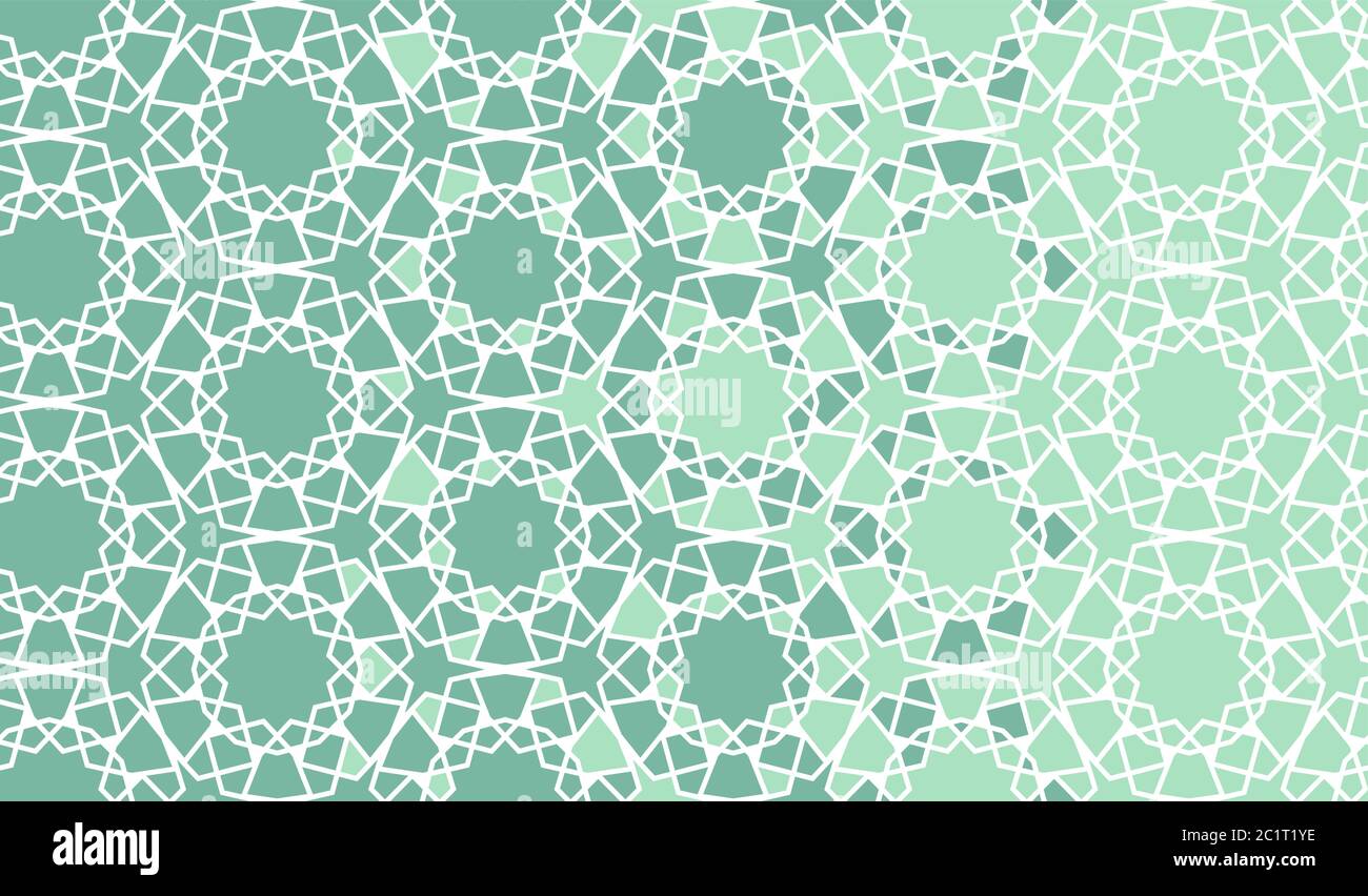 Arabian disintegration border, background, backdrop. Arabian turquoise background Stock Vector