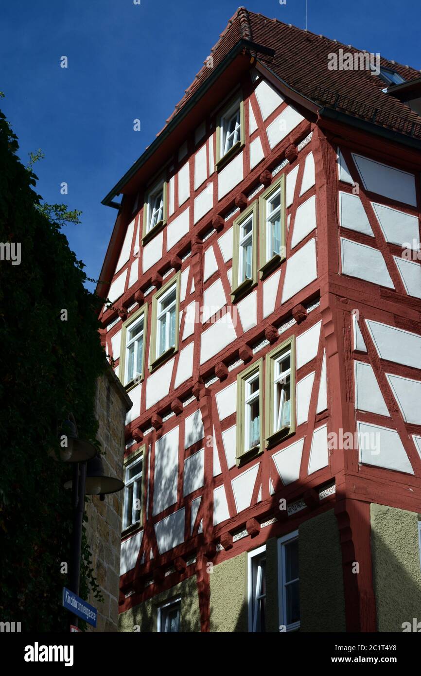 historical house Oehringen Stock Photo