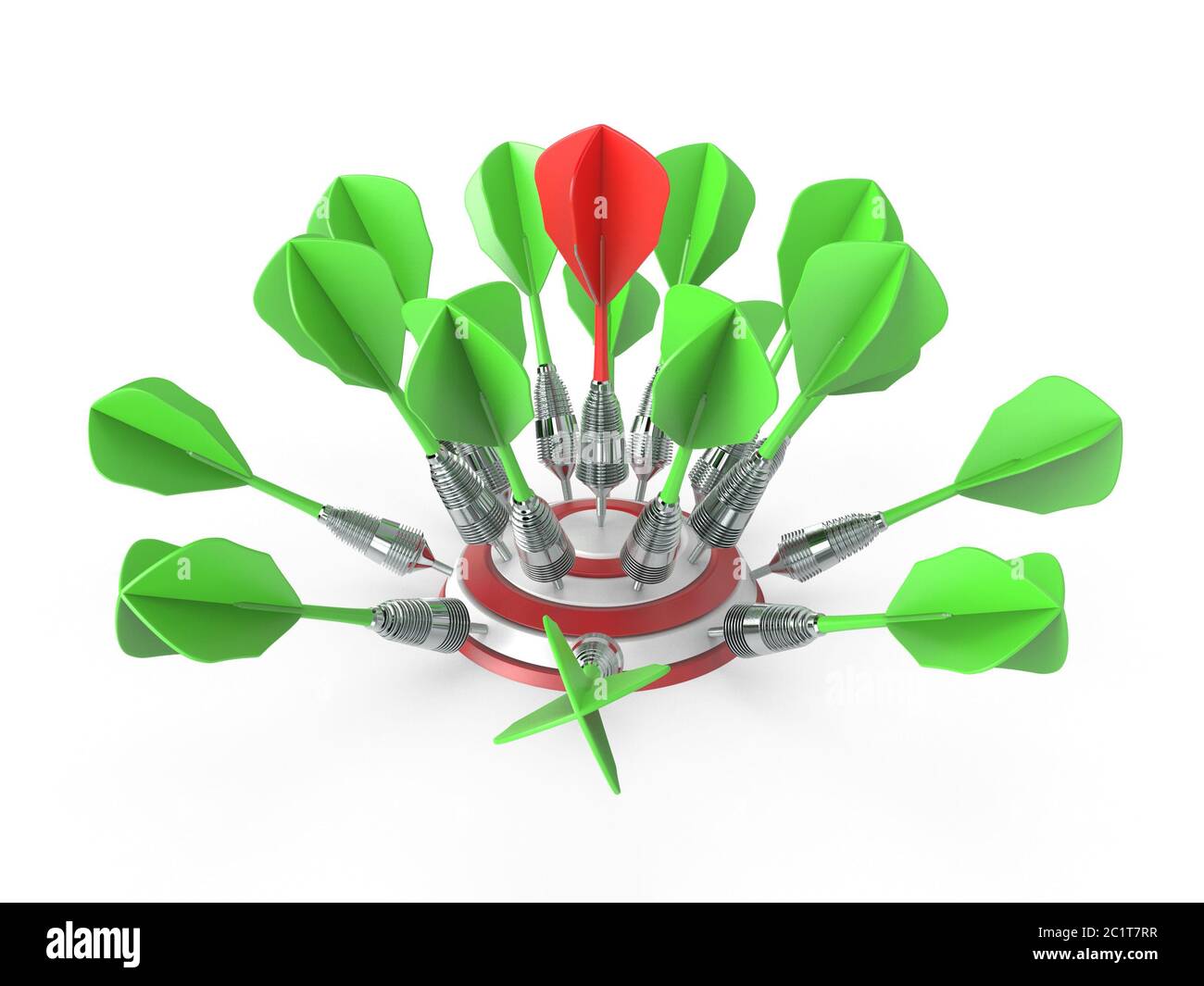 3d render arrow hitting hi-res stock photography and images - Alamy