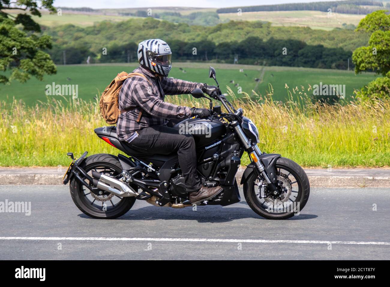 PG19UGL 2019 Benelli Demonstrator Custom; Motorbike rider; two wheeled ...