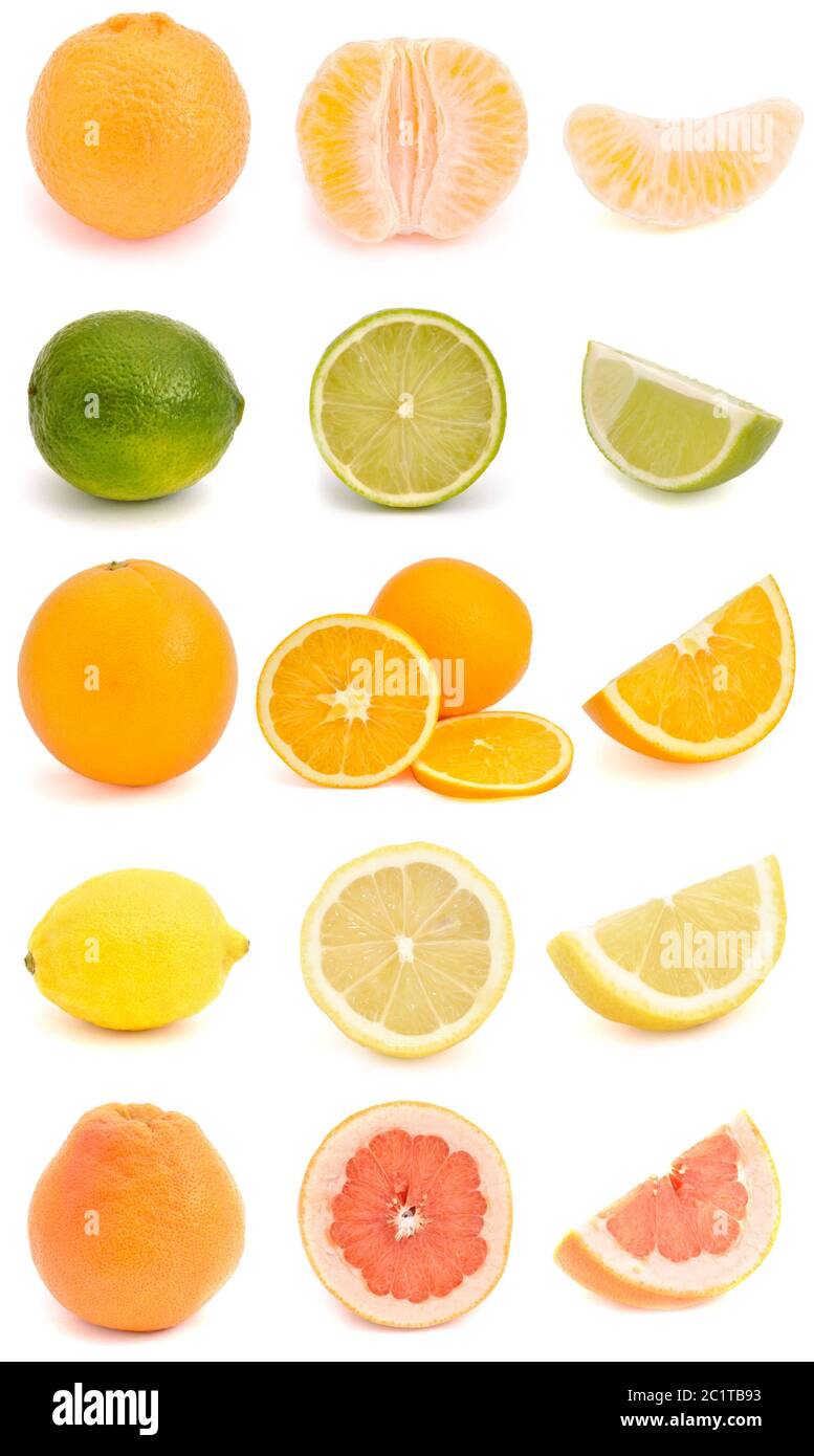 Citrus fruit collection Stock Photo Alamy