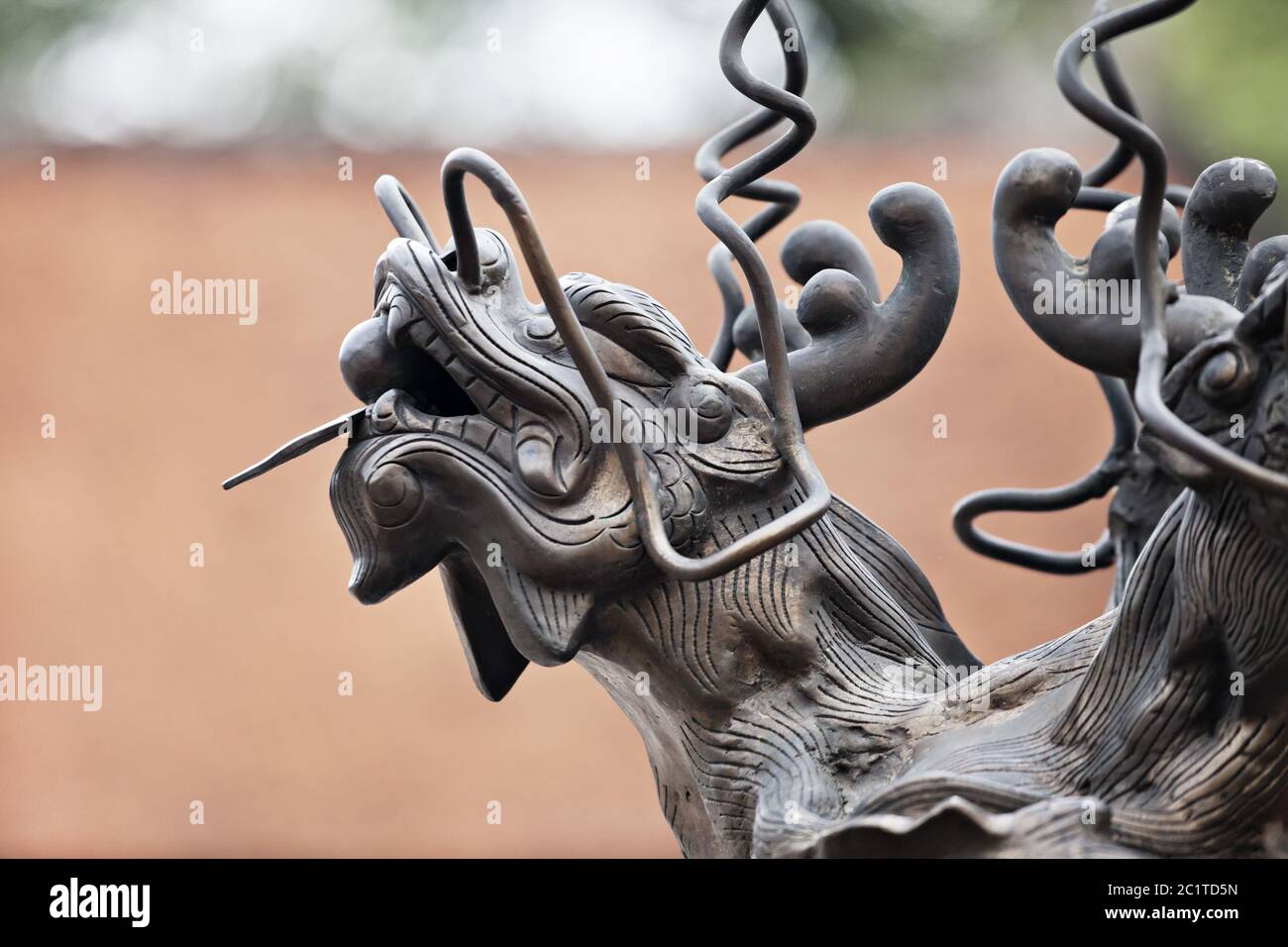 Dragon sculpture in a temple in Hanoi, Vietnam Stock Photo Alamy