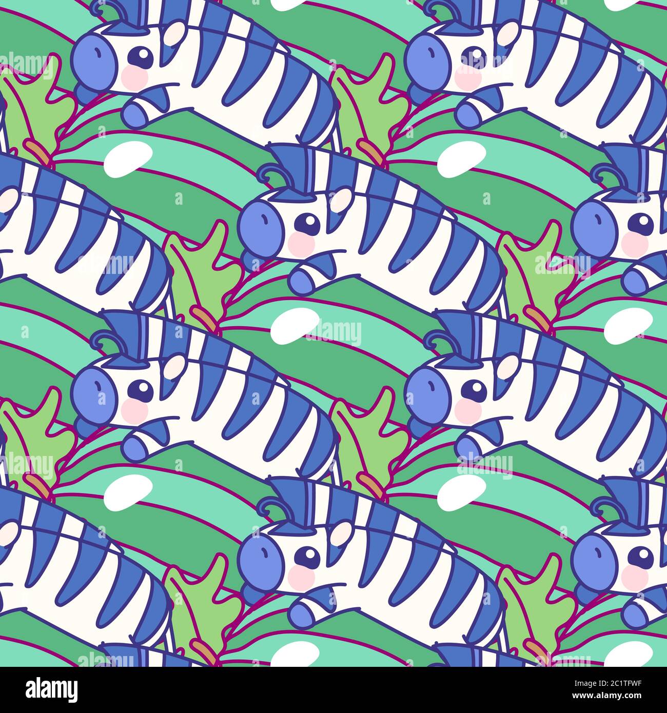 vector tropical food seamless pattern clip art Stock Vector