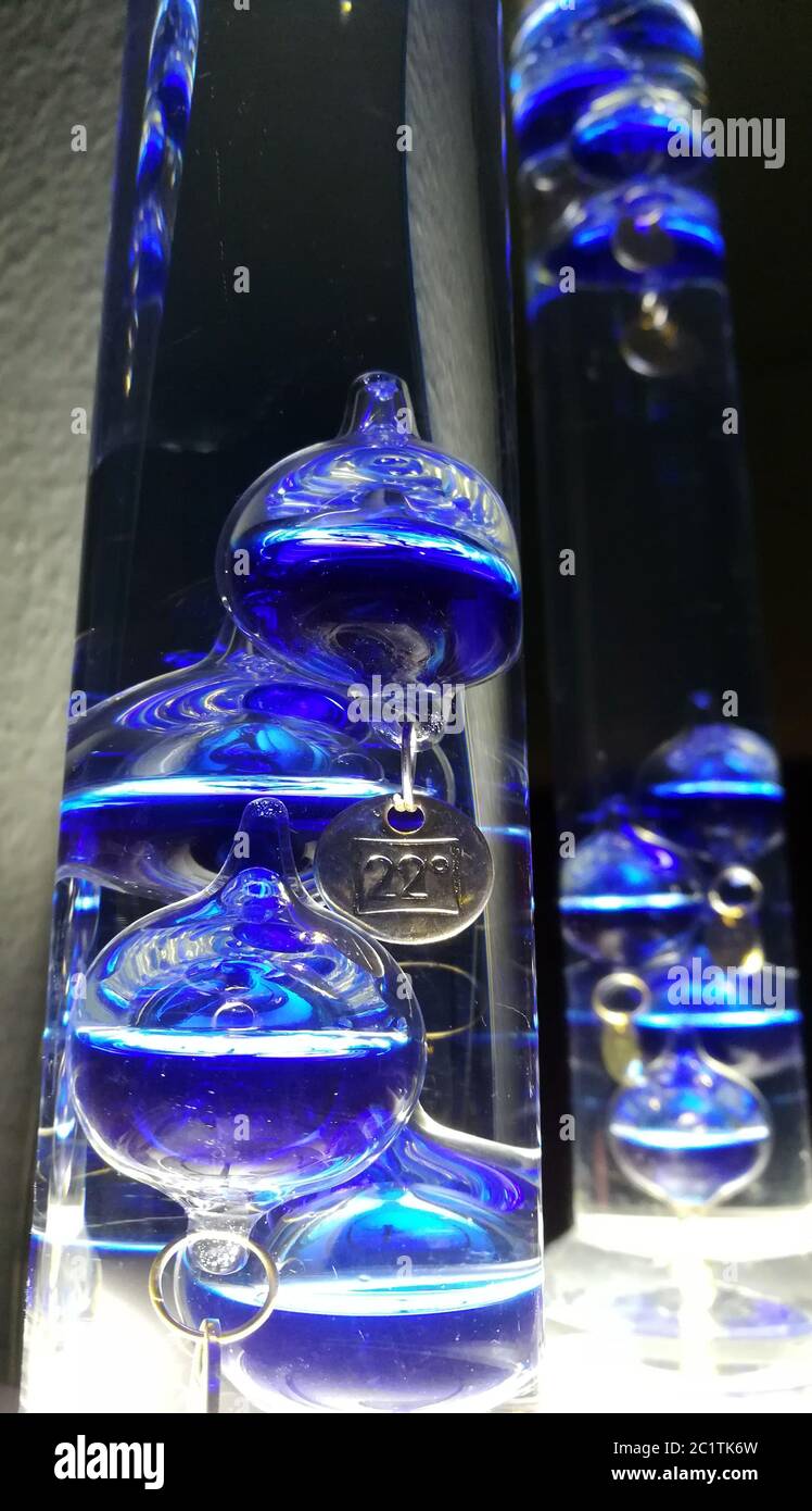 Galileo Galilei thermometer Stock Photo Alamy