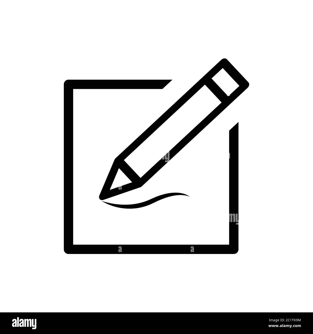 sign up icon, edit icon, pencil icon. design template vector Stock Vector Image & Art Alamy