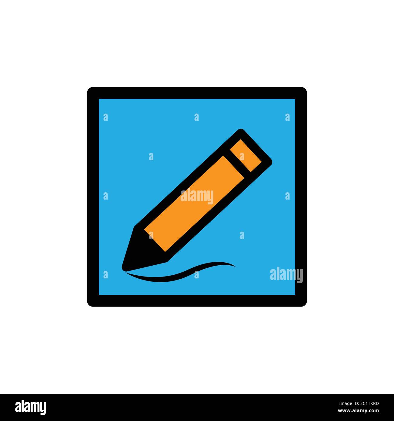 sign up icon, edit icon, pencil icon. design template vector Stock Vector