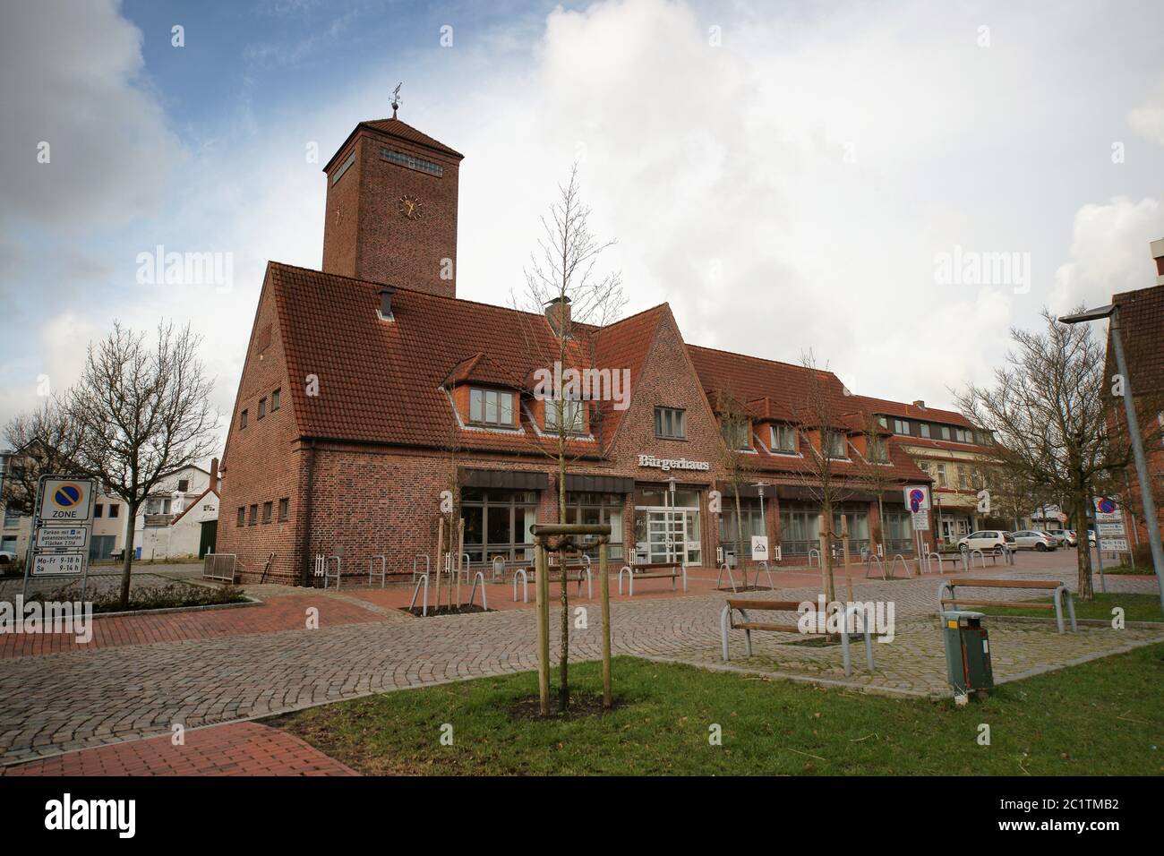 BÃ¼rgerhaus in Heide Stock Photo