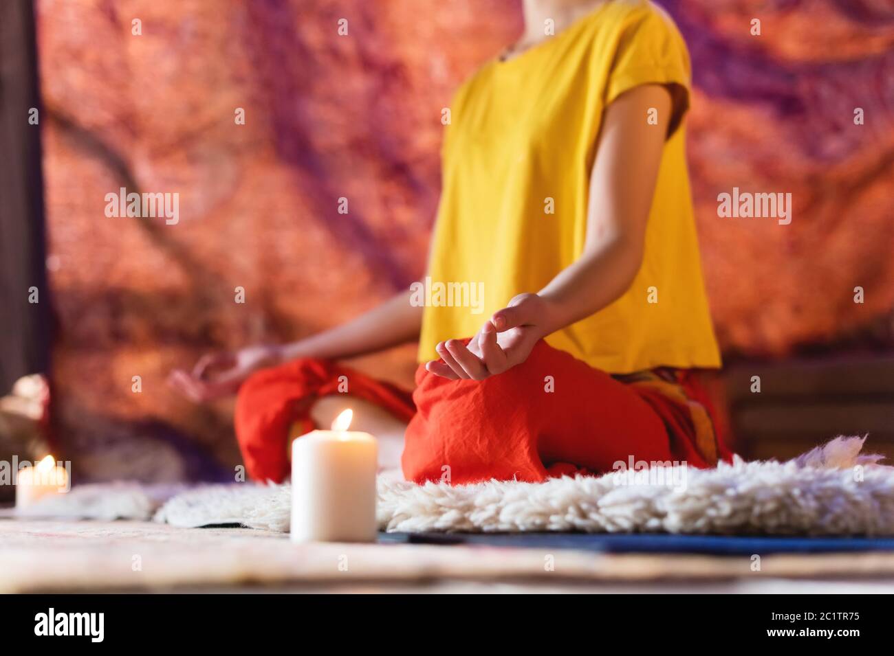 Lotus Pose And Hand High Resolution Stock Photography and Images - Alamy