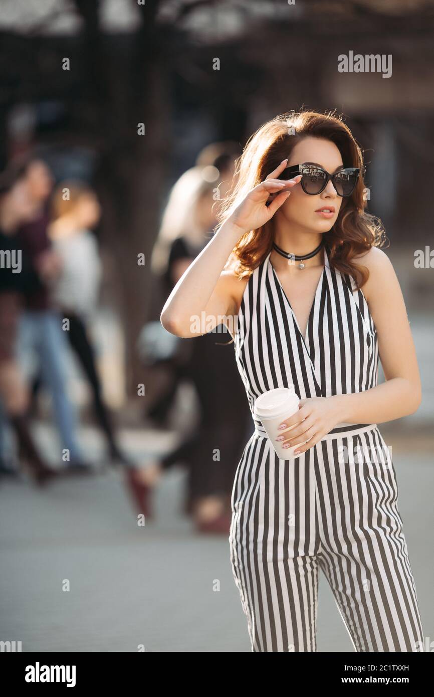 Black leather overalls hi res stock photography and images Alamy