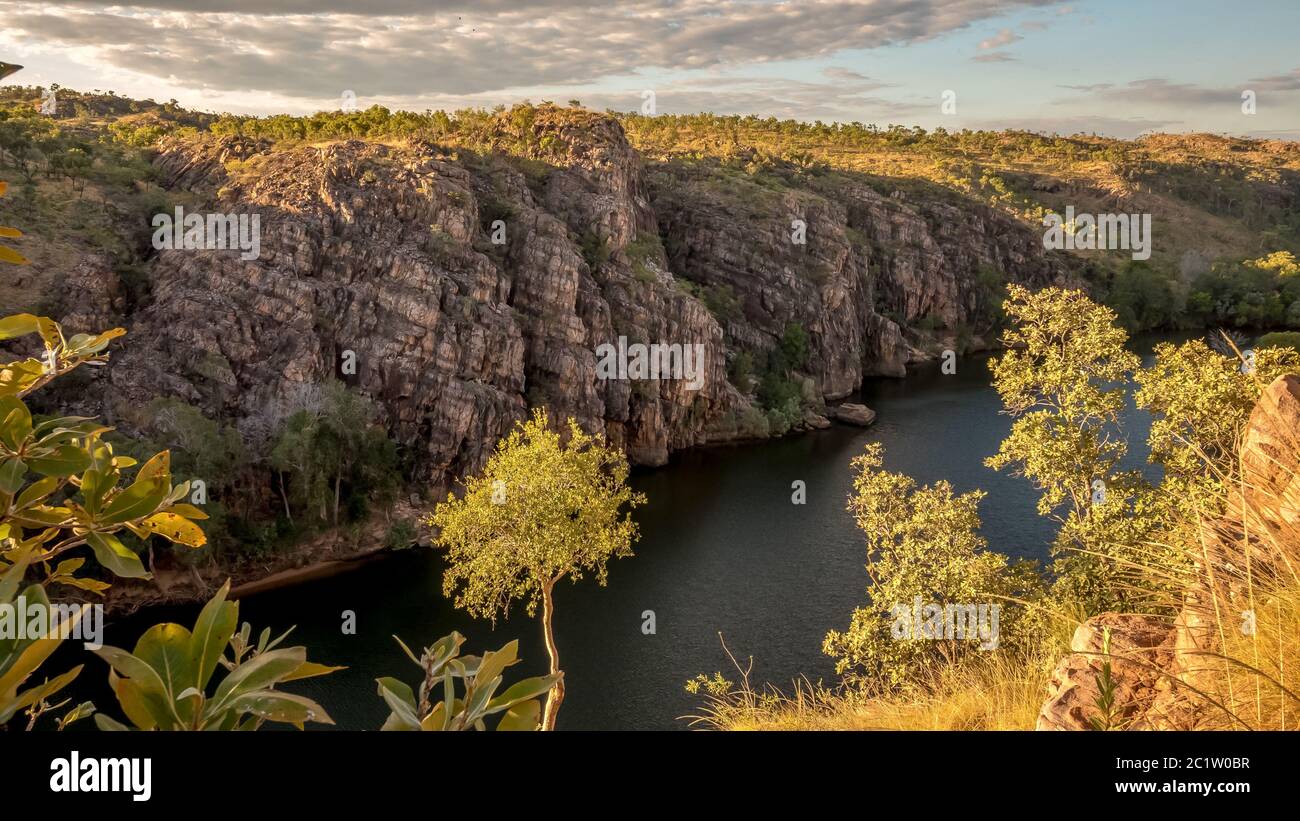 ancient katherine gorge in nitmiluk national park Stock Photo