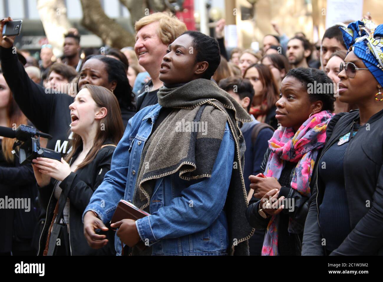 Black lives matter anti police brutality rally Stock Photo - Alamy