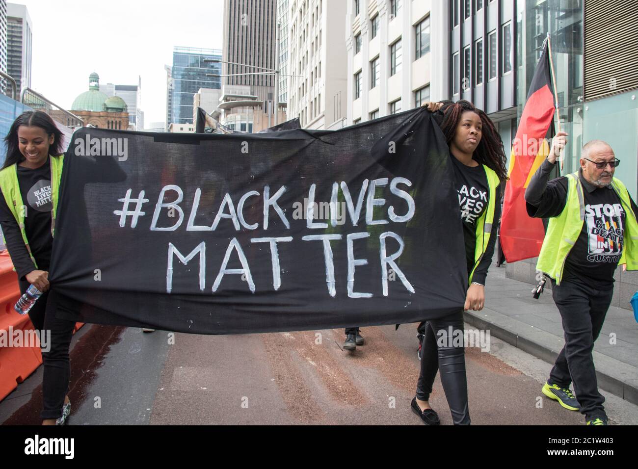 Black lives matter anti police brutality rally Stock Photo - Alamy