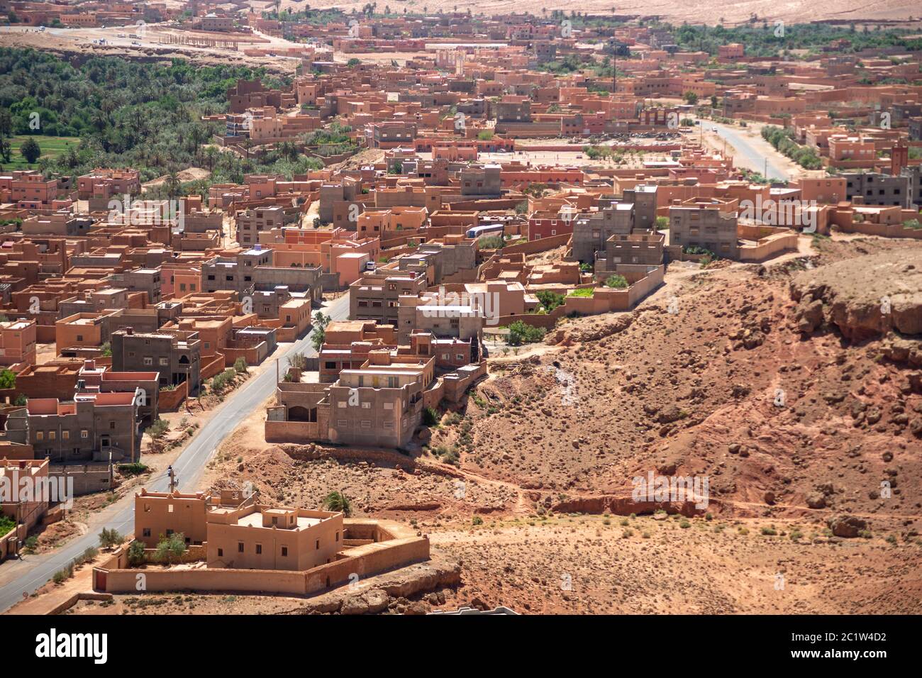Main Street and Buildings Tinghir Morocco Stock Photo Alamy