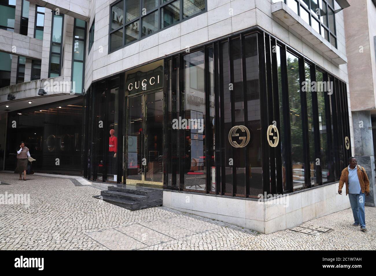 LISBON PORTUGAL JUNE 6 2018 Gucci Fashion Shop At Avenida Da 