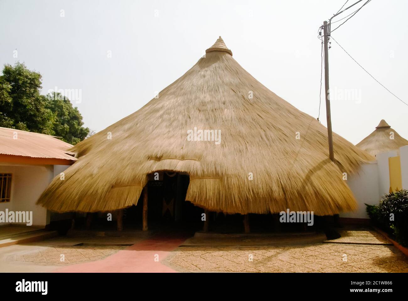 Exterior of Cours Lamido Palace , Ngaoundere, cameroon Stock Photo