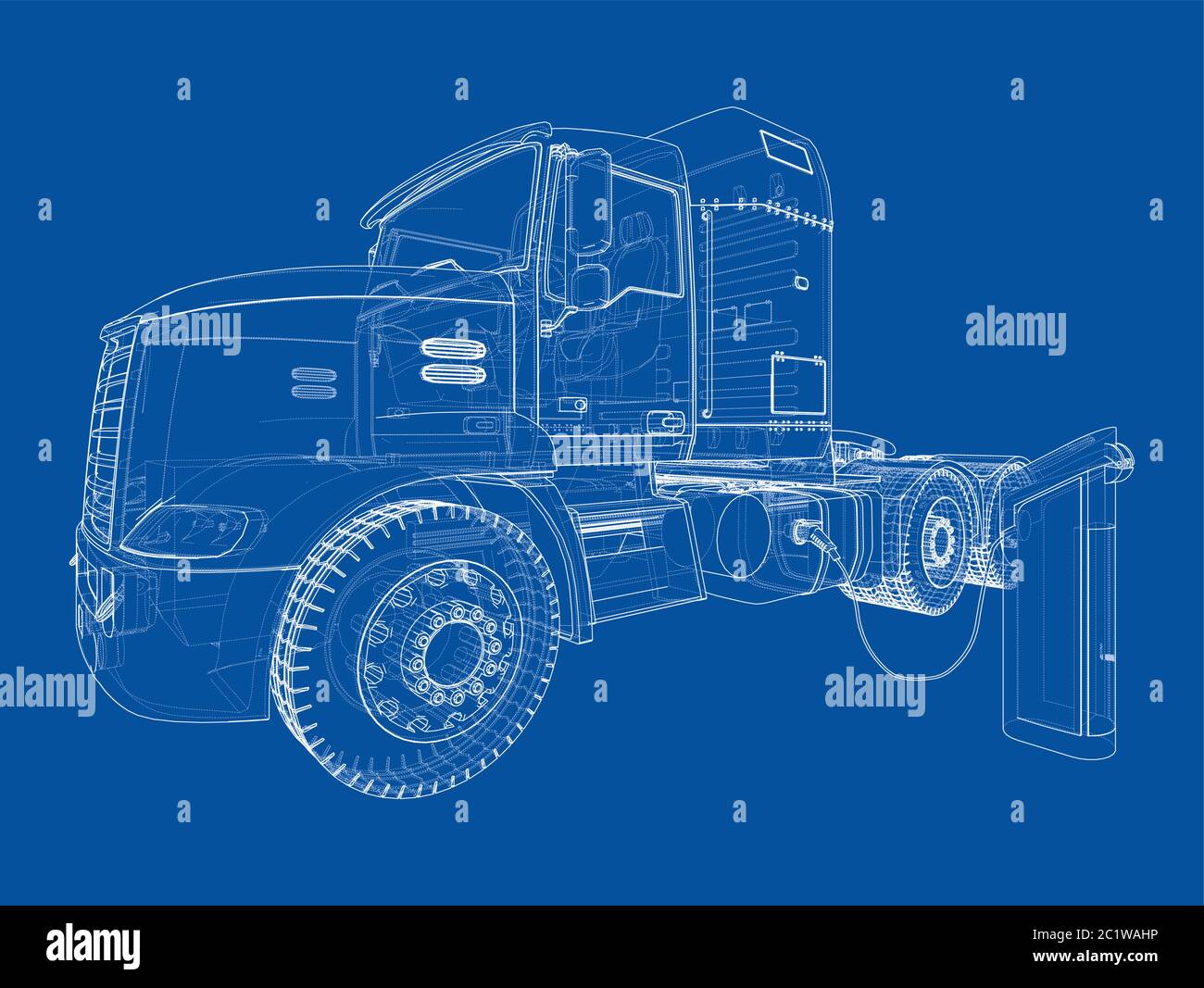 Trucking by electricity Stock Vector Images - Alamy