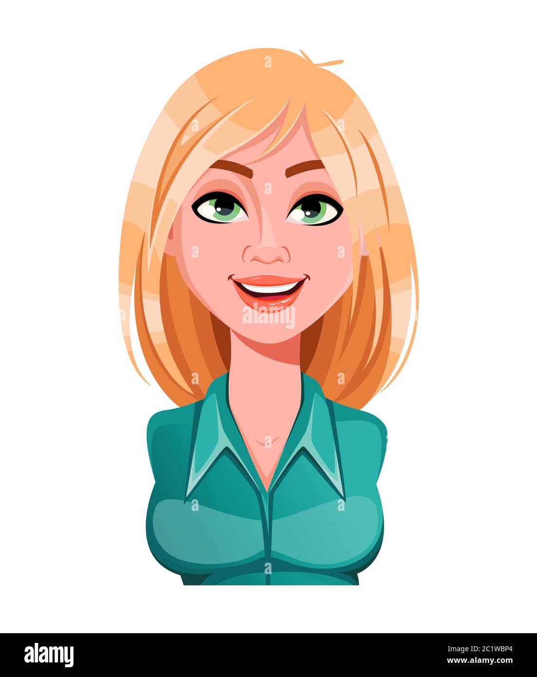 Face expression of beautiful woman, cheerful. Female emotion. Cute lady cartoon character. Vector illustration isolated on white background Stock Vector Image & Art - Alamy Face expression of beautiful woman, cheerful. Female emotion. Cute lady cartoon character. Vector illustration isolated on white background Stock Vector Image & Art - Alamy