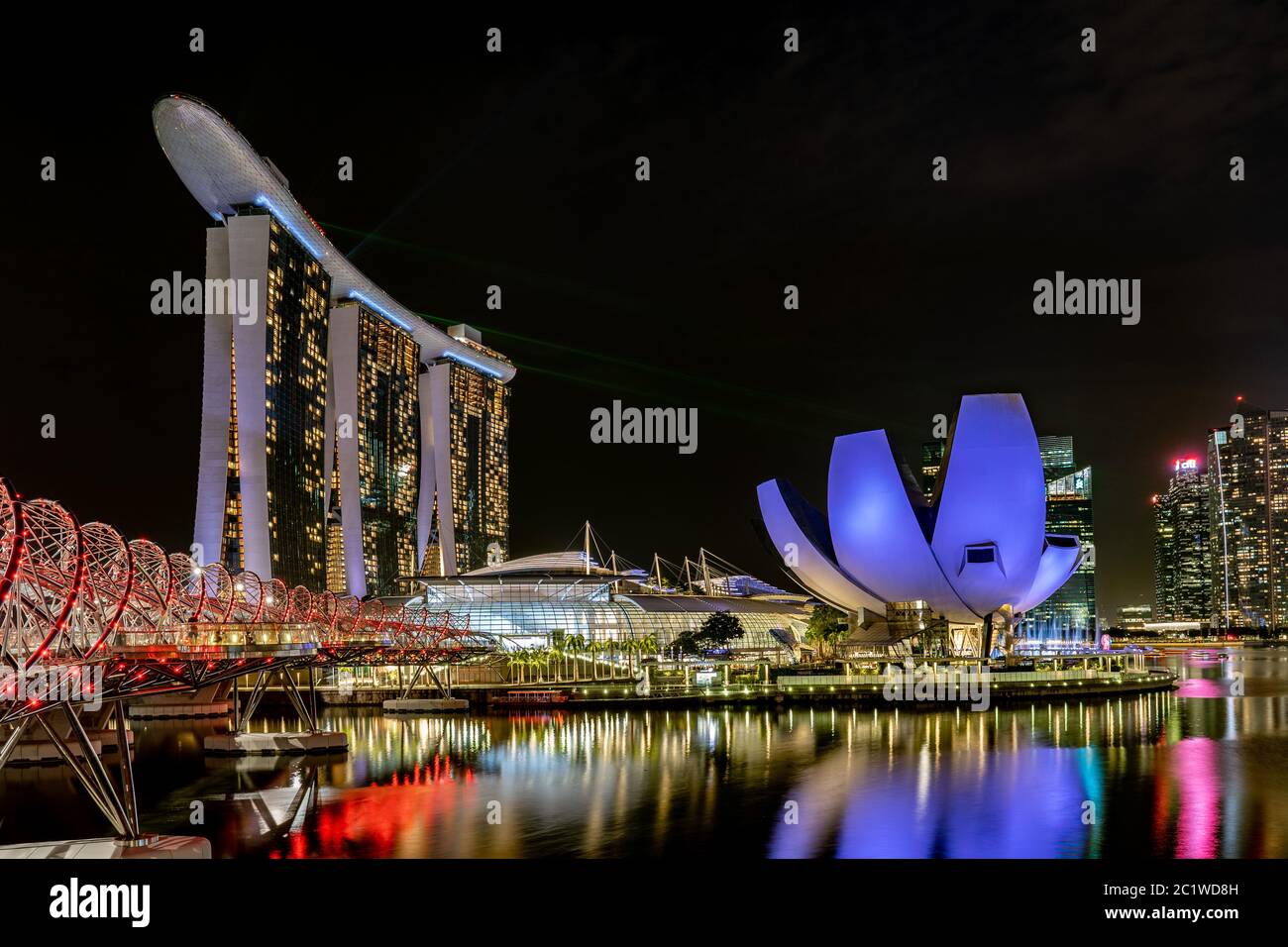 Marina bay sands night hi-res stock photography and images - Alamy